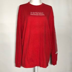 Mens Skater shirt with small Kine stain ? size LG